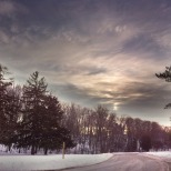 Wintery road